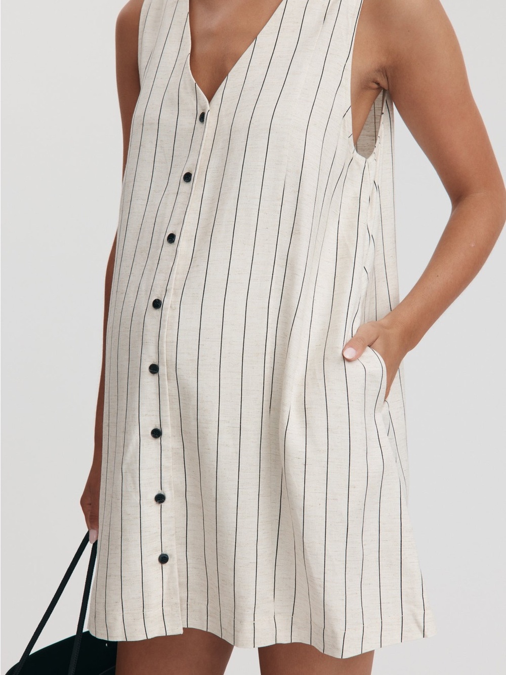 Maternity white mini dress